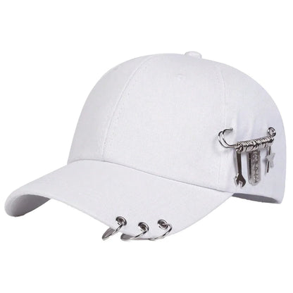 Unisex Personalized Iron Ring Baseball Caps Spring Autumn