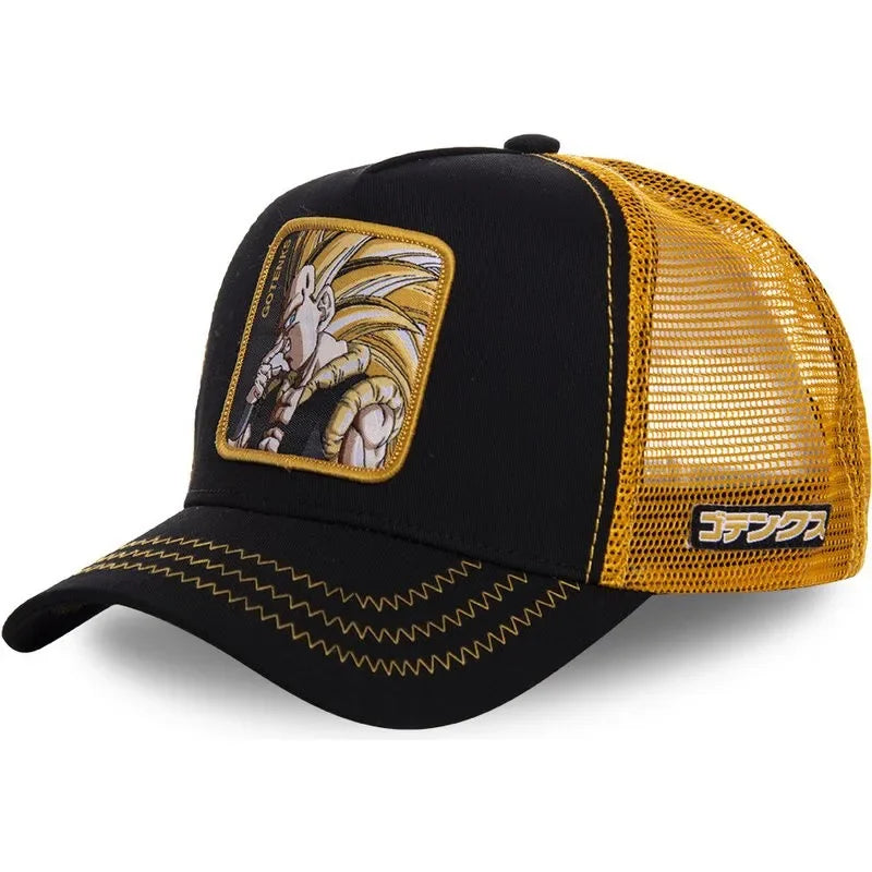 Dragon Ball Son Goku Cap Summer Travel Peaked Cap Men's Embroidery Hip-Hop Cap