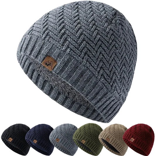 Hot Sale Unisex Peak Labal Winter Hats Fashion Knitted Hats For Men Women