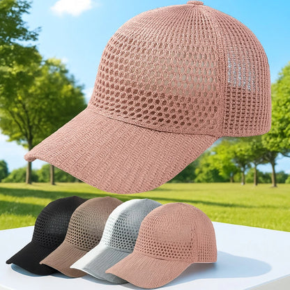 Portable Adjustable Mesh Sun Hat With Ventilation Hole UV Protection