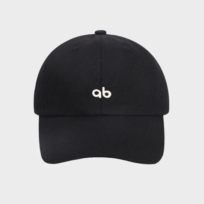 Unisex Brushed Thick Letter Ab Embroidered Fashionable Baseball Cap