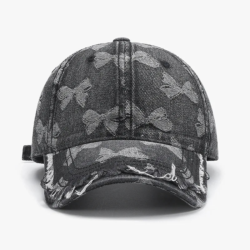 A Vintage-Style Denim Baseball Cap