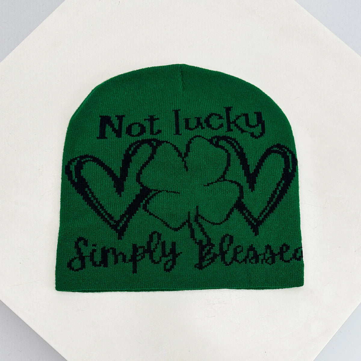New Unisex Colorful Question Mark Love Lucky Grass Knitted Hats
