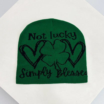New Unisex Colorful Question Mark Love Lucky Grass Knitted Hats