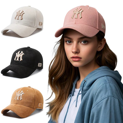 Couple Embroidered Letters Baseball Cap Adjustable Unisex Fashion Matching Sun Hat Trendy Casual Duck Bill Cap