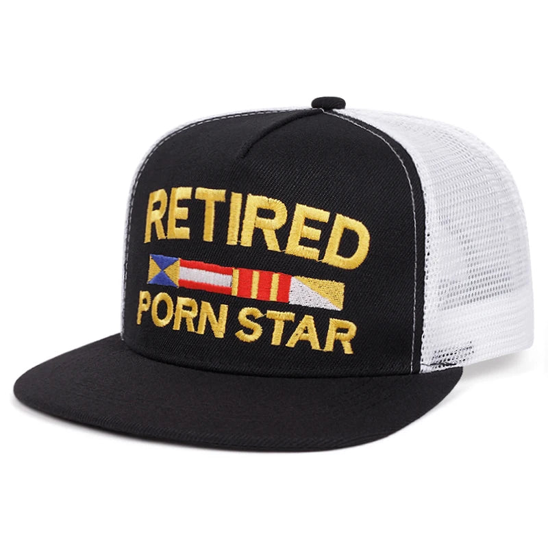 Fashion Webhat Cartoon Letter Embroidered Hip Hop Hat Outdoor Sports