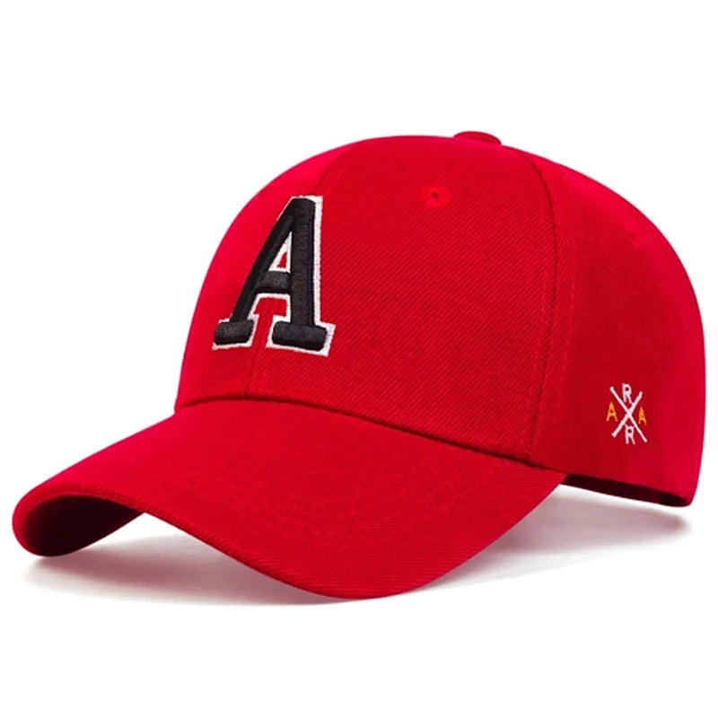 Baseball Hat A Letter Side AR Embroidery Outdoor Leisure Sports