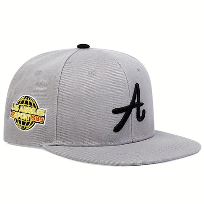 Unisex Gothic Letter Embroidery Hip Hop Hats Autumn Outdoor Adjustable Casual Hats Sunscreen Hat