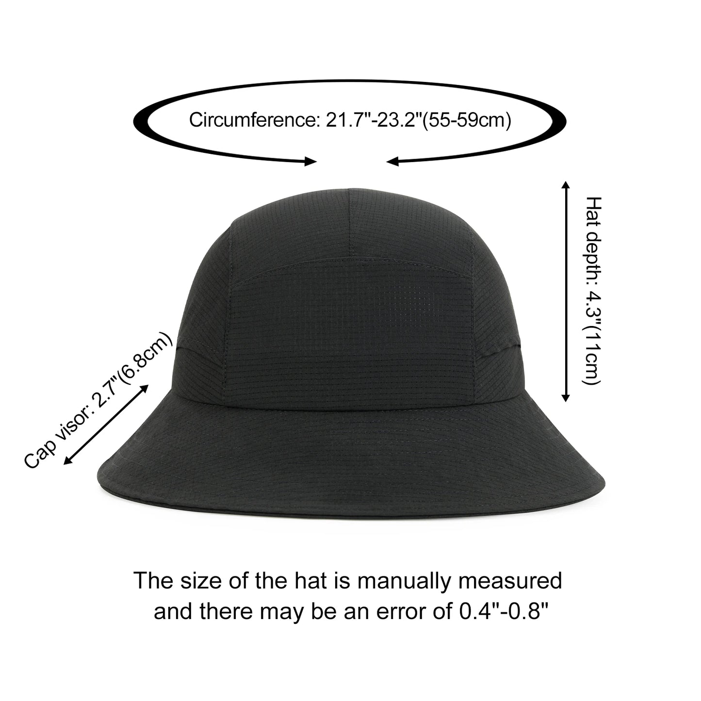 Bucket Hat Lightweight Outdoor Cap Packable Spring Summer Beach Travel Hat