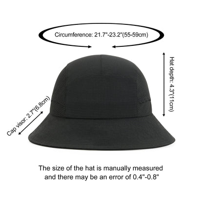 Bucket Hat Lightweight Outdoor Cap Packable Spring Summer Beach Travel Hat