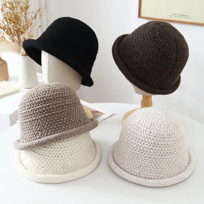 Women Chunky Knitted Cloche Hat