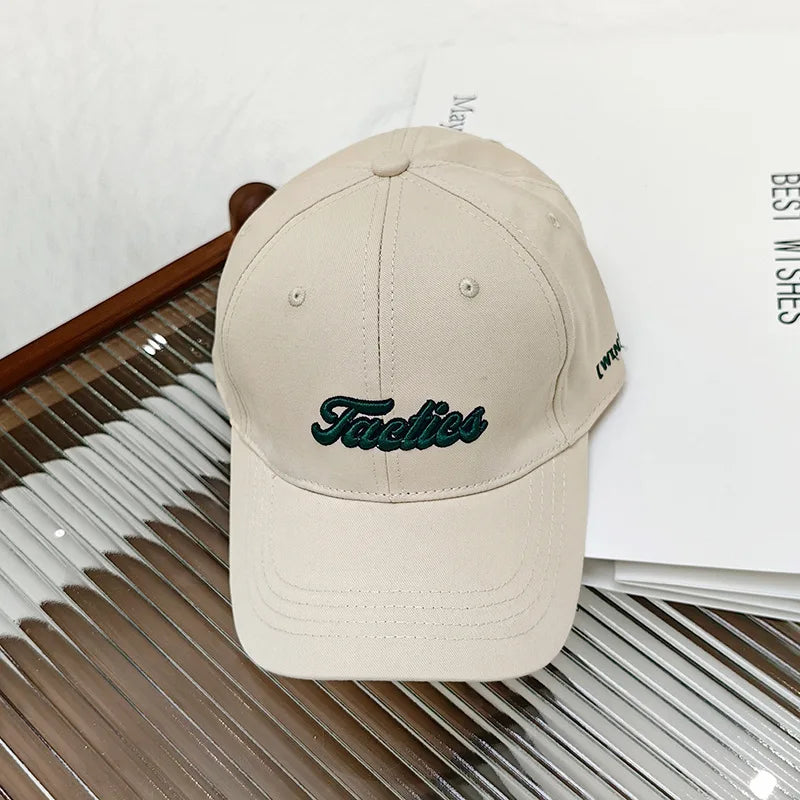 Unisex Baseball Cap Autumn Fashion Embroidery Letter Couple Sun Hat Trendy Outdoor Sports