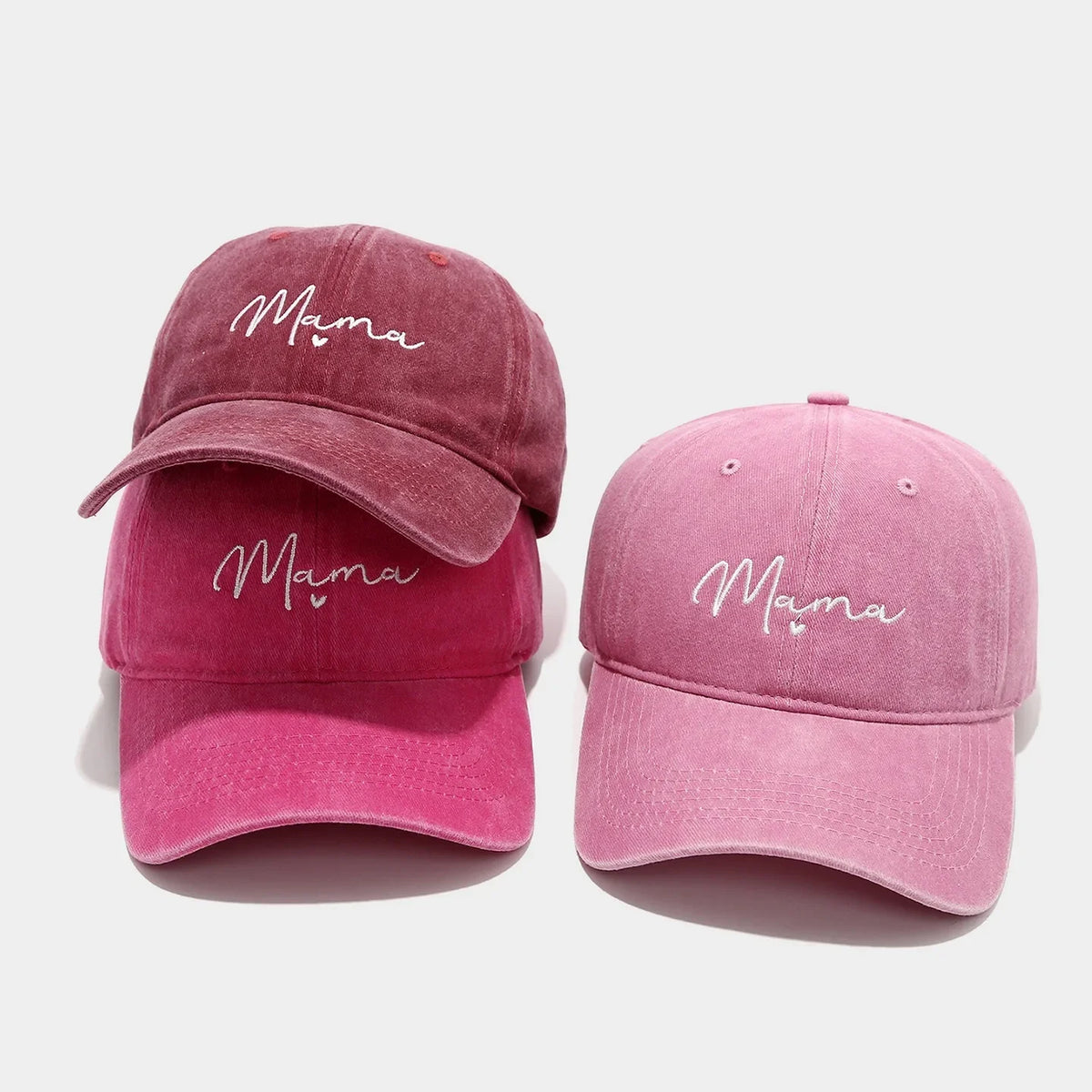 Women Letter Embroidery Baseball Cap Vintage Washed Cotton Duck Outdoor Adjustable Female Sunshade Sun Hat
