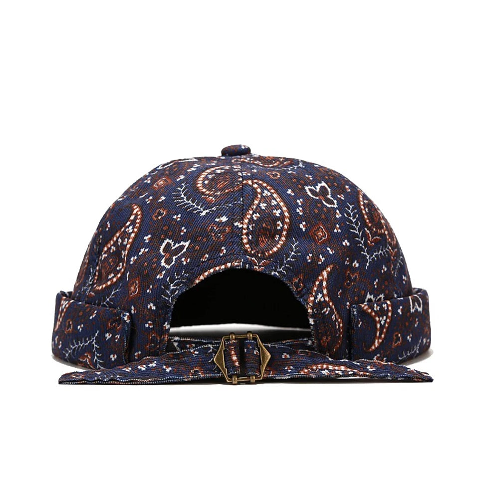 Fashion Cotton Brimless Hat Men Women Retro Skullcap Melon Docker Cap