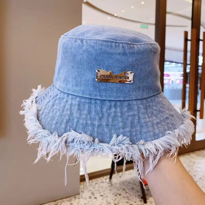 Cowboy Fisherman Hat for Women, Washed and Worn in Spring and Summer