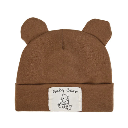 Cute Bear Ear Baby Turban Hats For Newborn Boys Girls