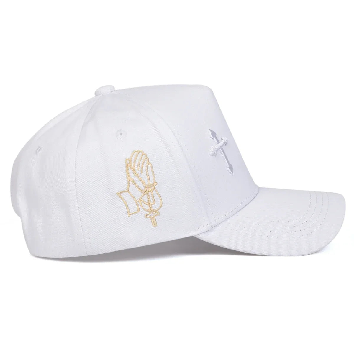 Unisex Cross Embroidery Baseball Caps Spring and Autumn