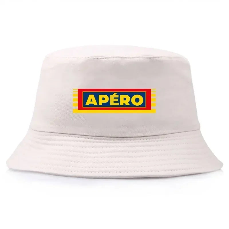 Adult Pastis Apero Bobs Man Reversible Bucket Hat Woman Outdoor Sports Fisherman Cap