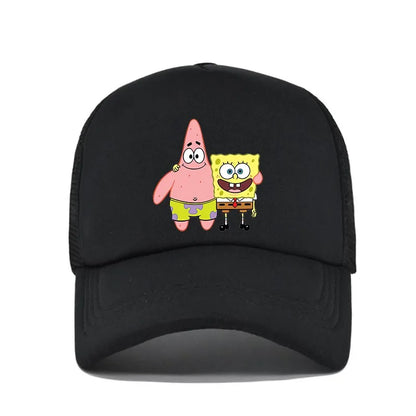 Fashion Cute SpongeBobs Print Baseball Cap Cartoon Men Women Summer