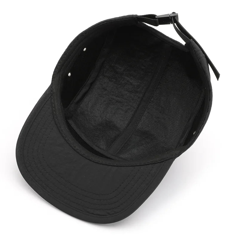 5 Panel Short Brim Quick-Drying Golf Baseball Caps Men's