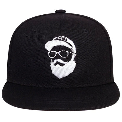 Unisex Uncle Beard Embroidery Hip-Hop Hats Spring Autumn