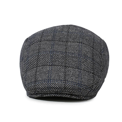 Men's Vintage British Style Beret, Autumn Winter Warm Newsboy Cap