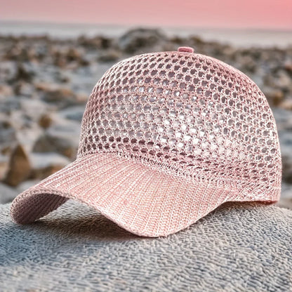 Portable Adjustable Mesh Sun Hat With Ventilation Hole UV Protection