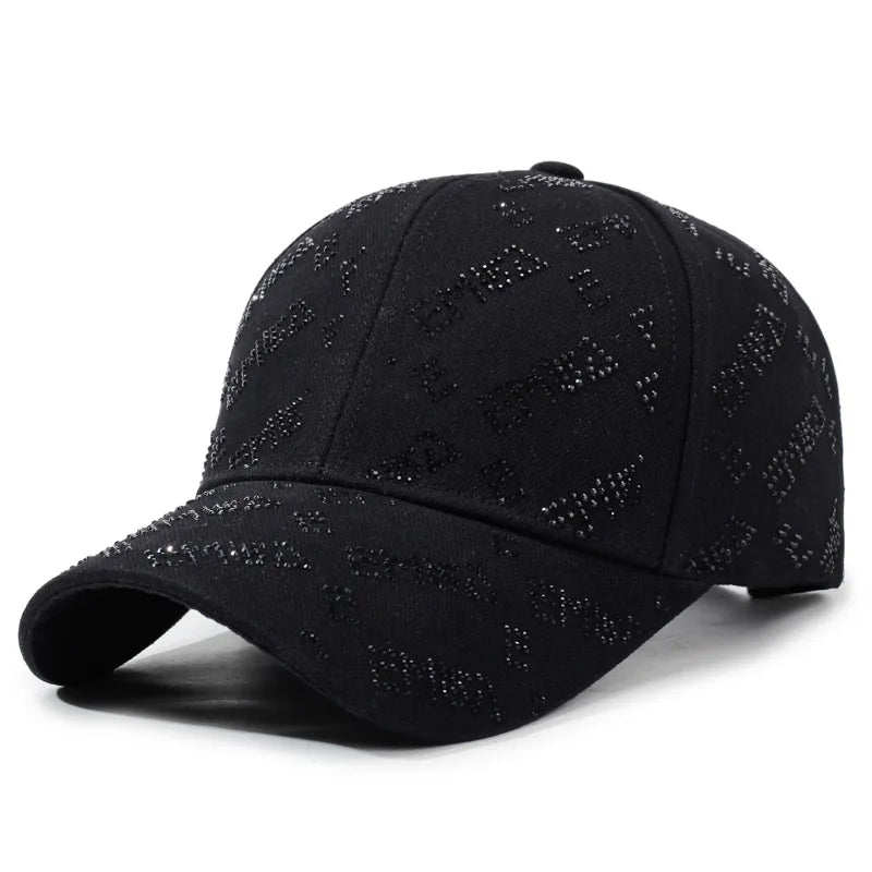Spring Autumn New Hot Diamond Letter Baseball Hat