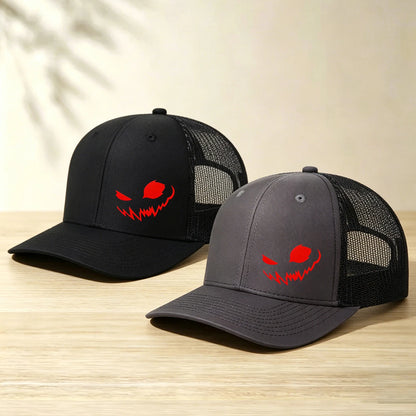 1PC Spooky Demon Smile Graphic Mesh Hat