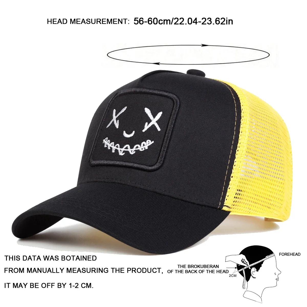 Unisex Personality Embroidery Baseball Net Caps Spring and Summer