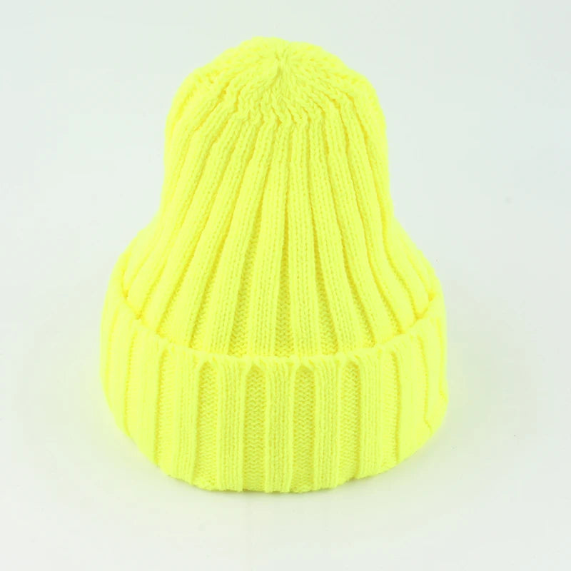 Autumn Winter Beanie Warm Soft Knitted Hat Hip Hop Cap