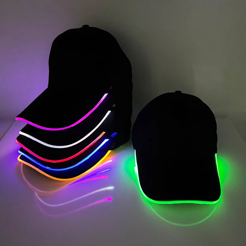 Adult Hat Led Optical Fibre Cap Hip Hot Hat Night Club Concert Masquerade