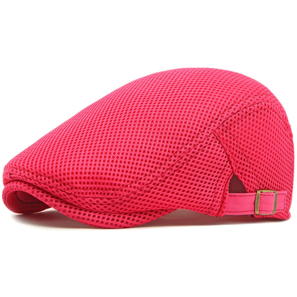 Beret Cap Spring Summer Mesh Cap Breathable Sun Hat