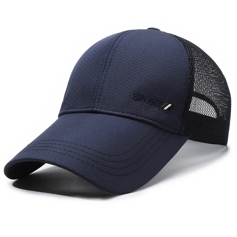 Summer Quick-drying Baseball Cap For Men Women Mesh  Breathable Cap