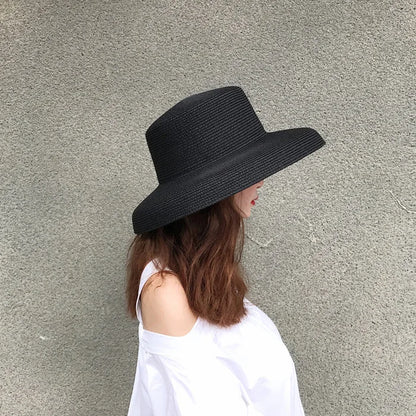 Summer Hat New Female Sun Hat Folding Beach Hat