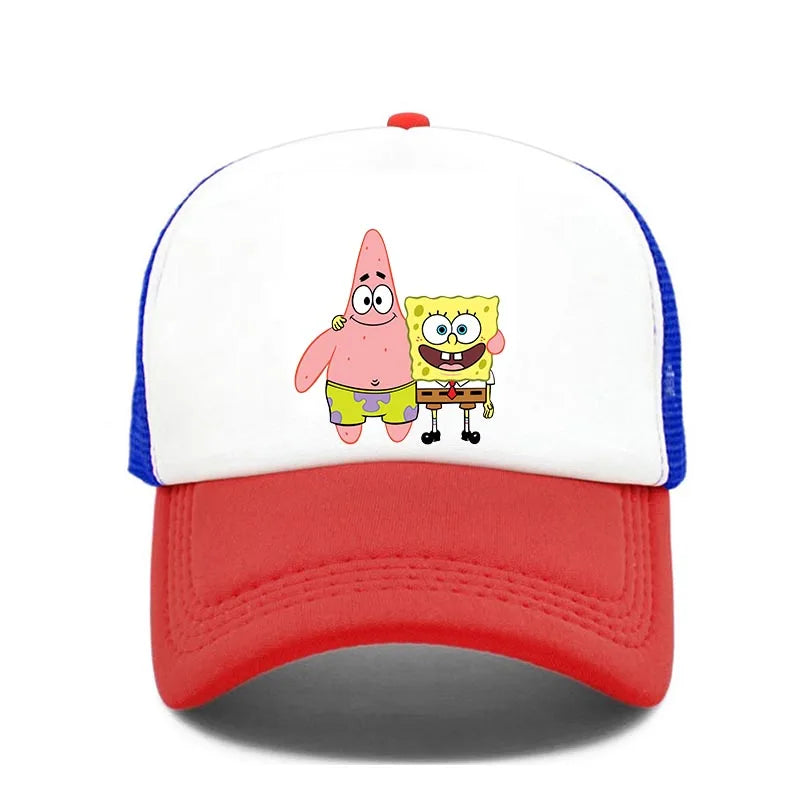 Fashion Cute SpongeBobs Print Baseball Cap Cartoon Men Women Summer