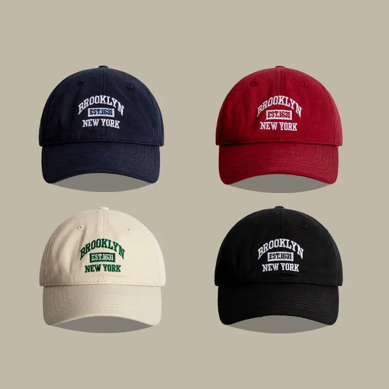 Letter Embroidered Baseball Cap For Women Spring Summer