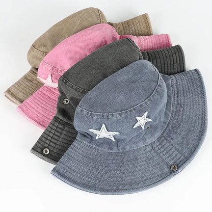 Pink Bucket Hat Women Summer Panama Sun Hats