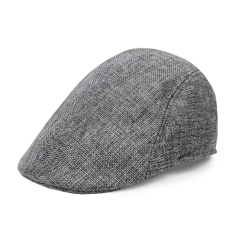 Cotton And Linen Solid Color Thin Beret Sports Hat Fashion Hat Breathable Hat