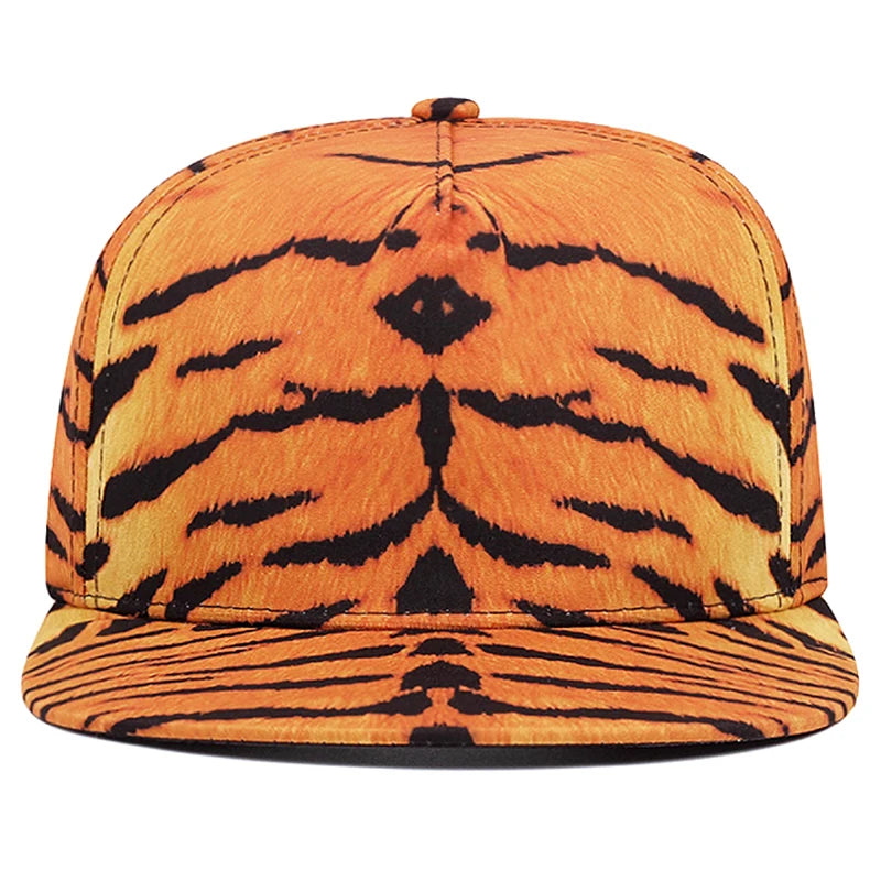 Flat brimmed Hat with Printed Pattern Street Pop Skateboarding Hip Hop Hat