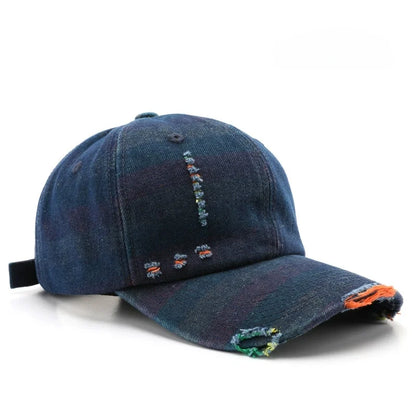 Sun Hat Fashionable Washed Denim Baseball Cap