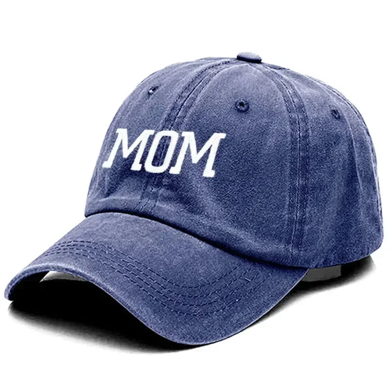 DAD MOM Embroidery Pure Cotton Baseball Cap Fashion Sport Golf Caps Sun Hat