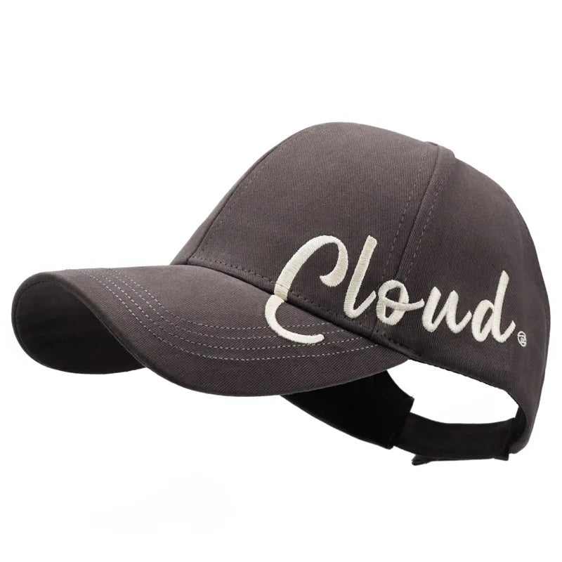 Fashionable Street Style Embroidered Letter Ponytail Hat or Women