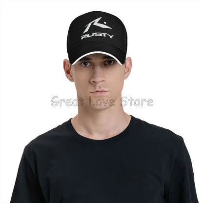 Rusty Surfboards Unisex Daily Casual Sandwich Hat Summer Sports Sun Protector Bucket Hats Snapback Cap