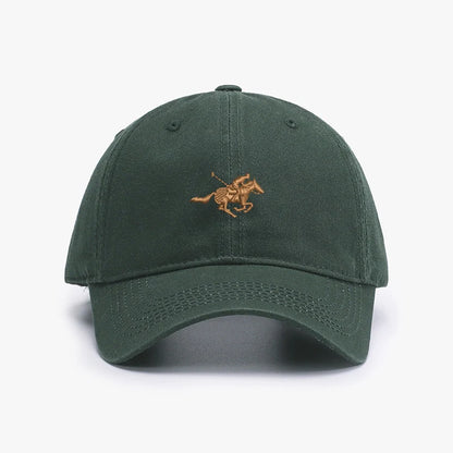 Embroidery Horse Racing Men Baseball Cap Soft Cotton Sun Hats Women Snapback