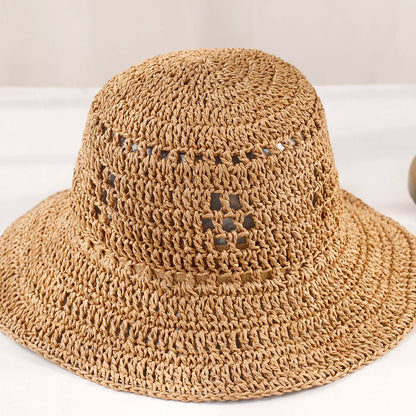 Straw Hat Summer Women Visor Bucket Hat