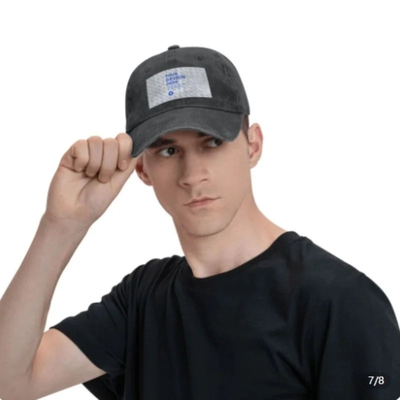 Donkey Head Pattern Vintage Washed Baseball Cap Unisex Adjustable All Season Casual Outdoor Hat