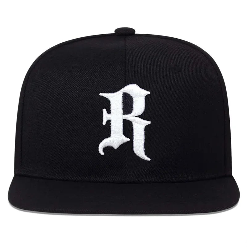 Unisex R Letter Side Planet Embroidery Hip Hop Hats Autumn Adjustable Casual Outdoor Sunscreen Hat