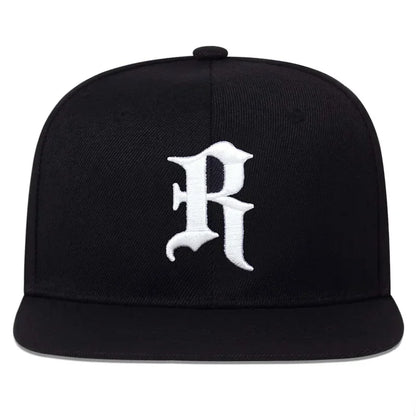 Unisex R Letter Side Planet Embroidery Hip Hop Hats Autumn Adjustable Casual Outdoor Sunscreen Hat