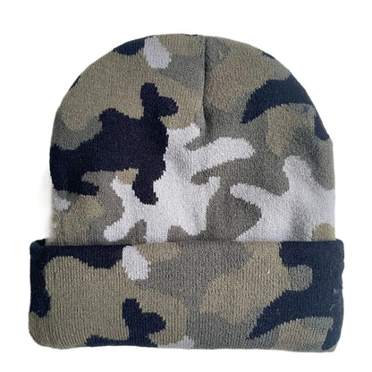 Winter Leopard Knitted Hats For Women Men Outdoor